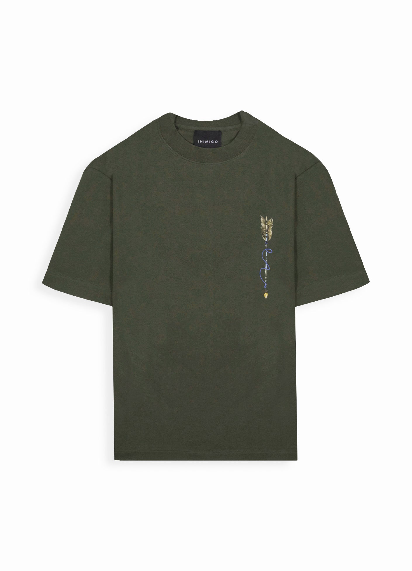 Inimigo , Carpet Green T-Shirt , Man Fashion , Luxury T-shirt,Navajo print t-shirt