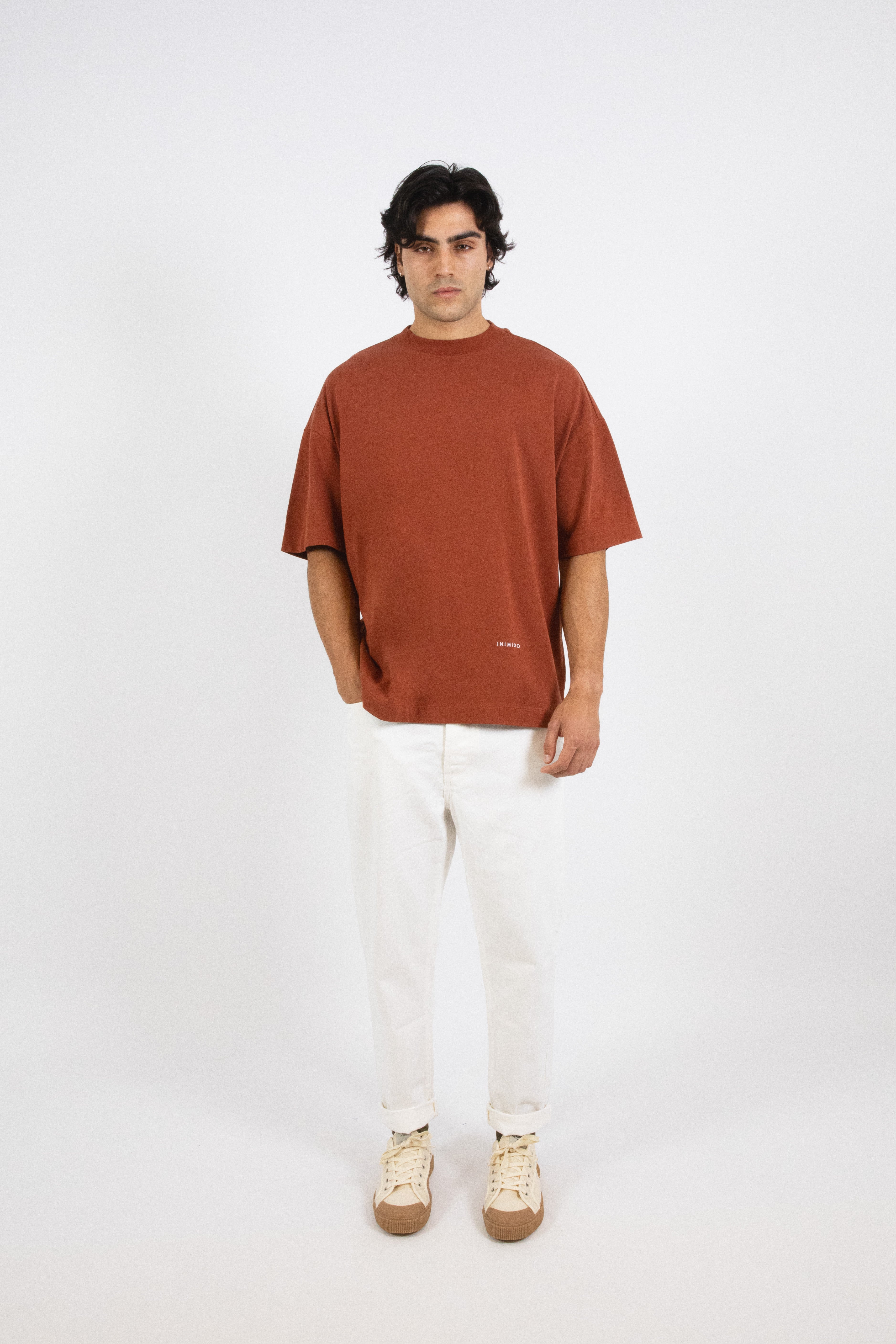 Inimigo, Navajo Flowers Red T-Shirt , Man Fashion , Luxury T-shirt,