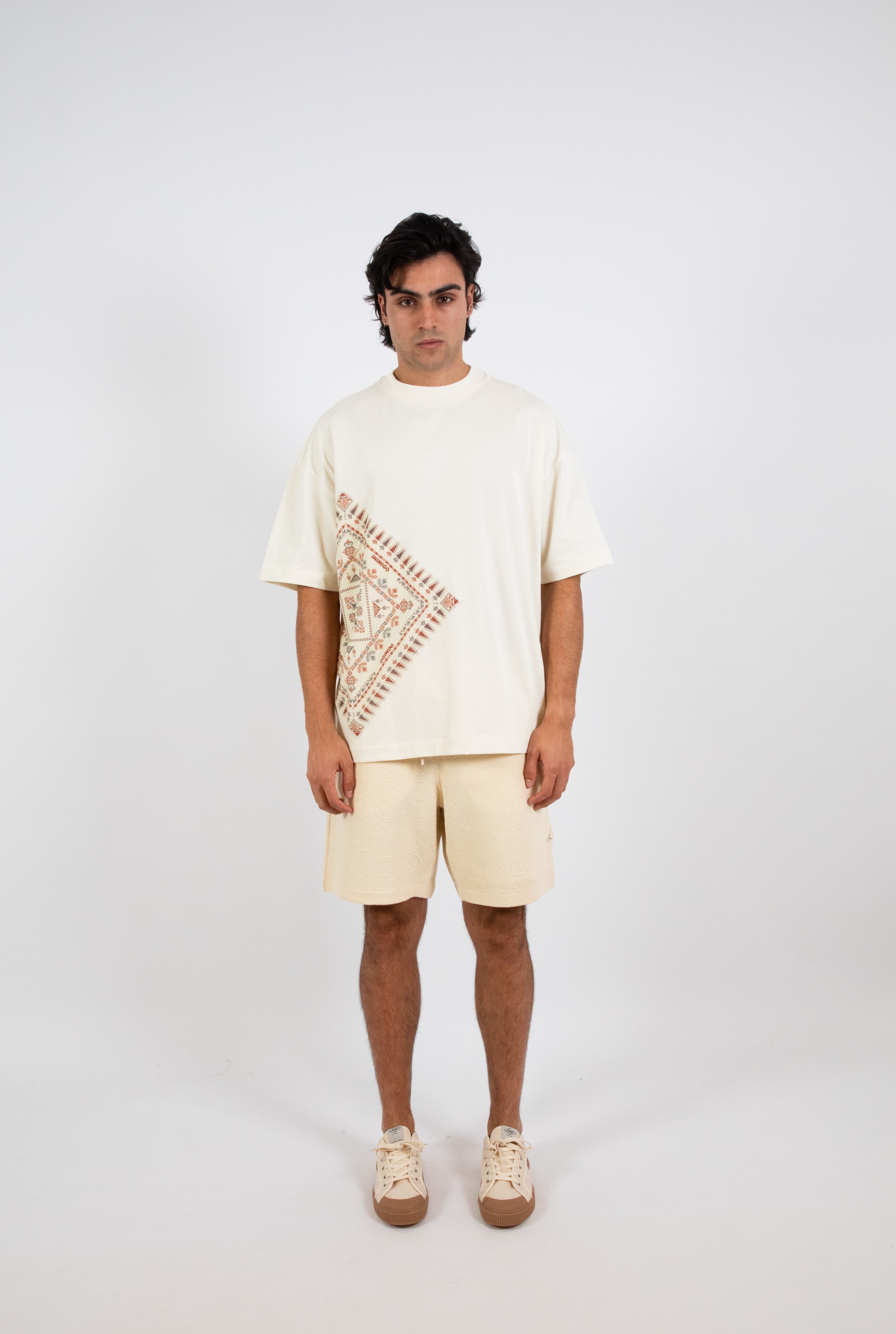Inimigo,MAN FASHION, LUXURY, White tshirt, oversized