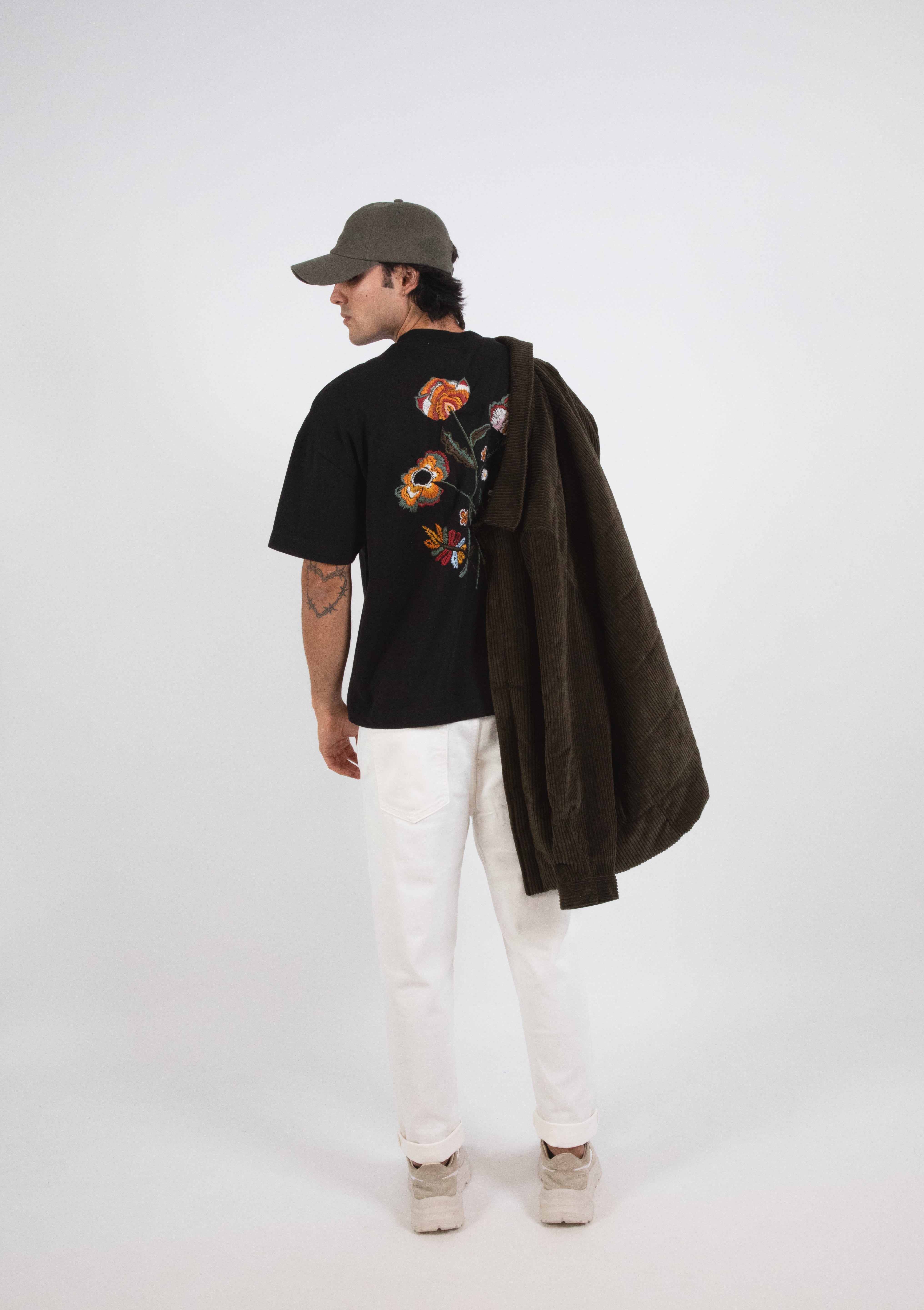 Inimigo, Navajo Flowers Black T-Shirt , Man Fashion , Luxury T-shirt,