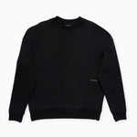 INIMIGO EMBROIDERY FLOWERS BLACK SWEATSHIRT FLAT