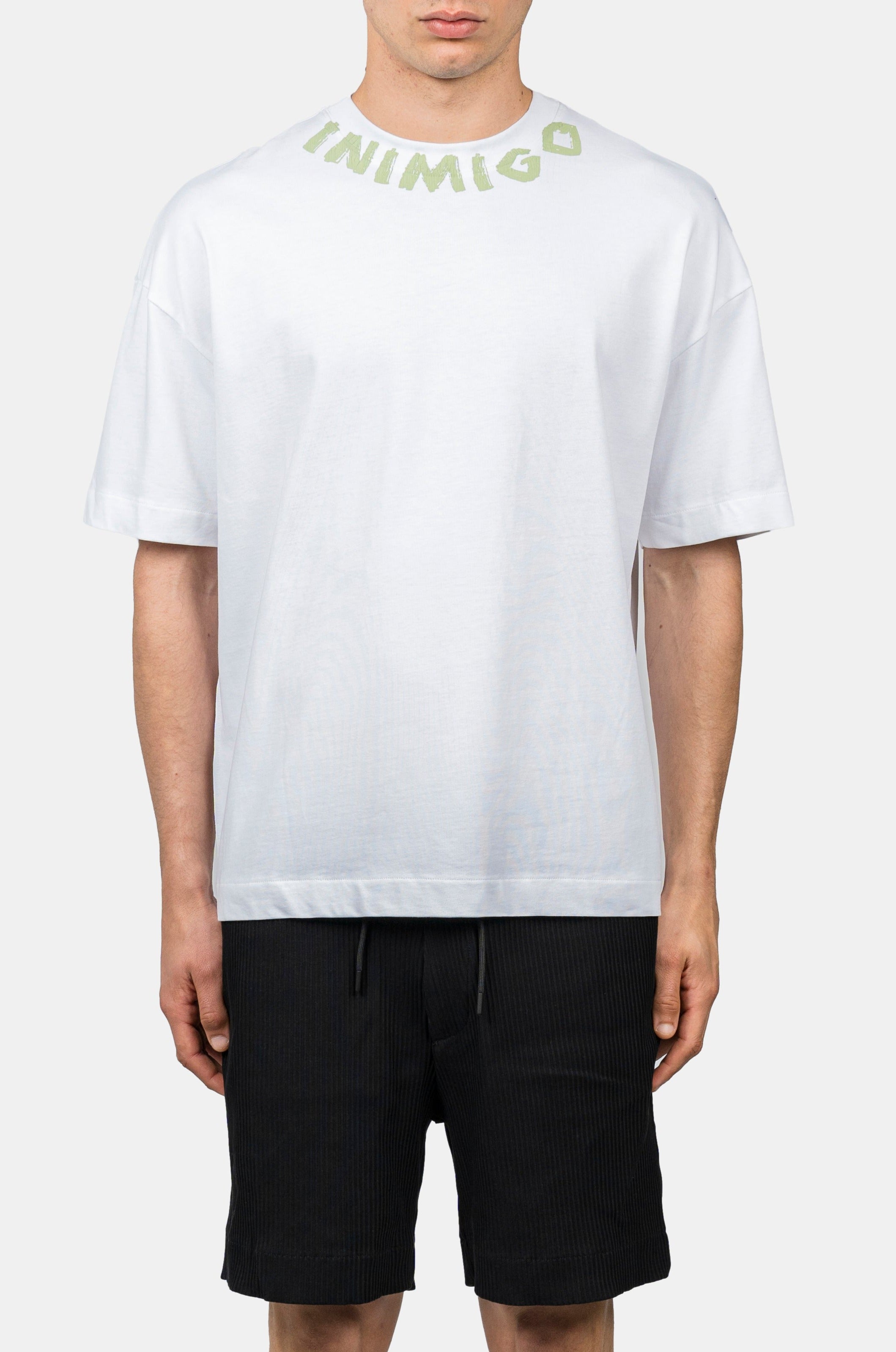 INIMIGO FRIDA SMOKING OVERSIZED WHITE T-SHIRT FRONT