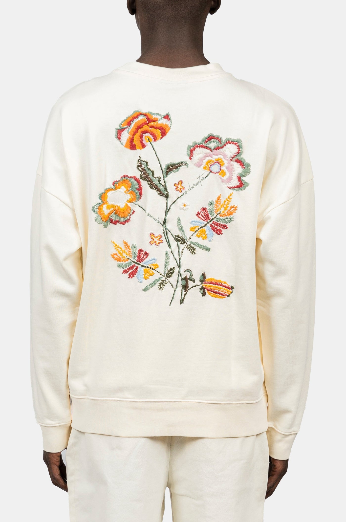 INIMIGO EMBROIDERY FLOWERS SWEATSHIRT BACK