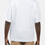 UN CORAZON OVERSIZED WHITE T-SHIRT model back