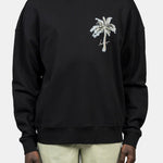 INIMIGO PALM LOGO COMFORT BLACK SWEATSHIRT FRONT