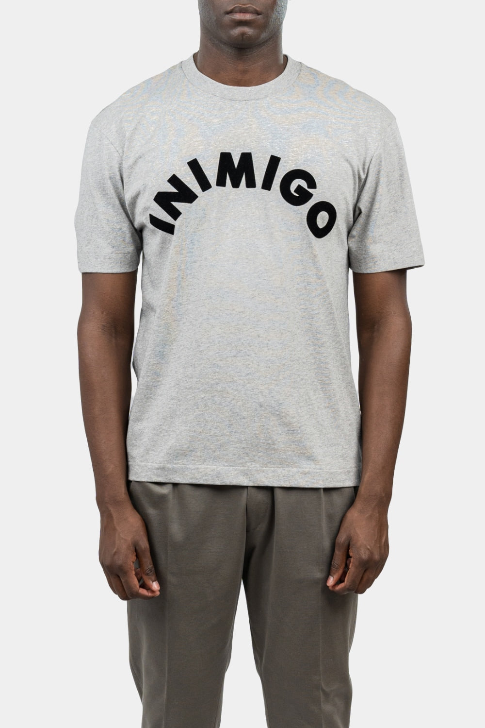 INIMIGO Logo Flock Print Comfort T-shirt