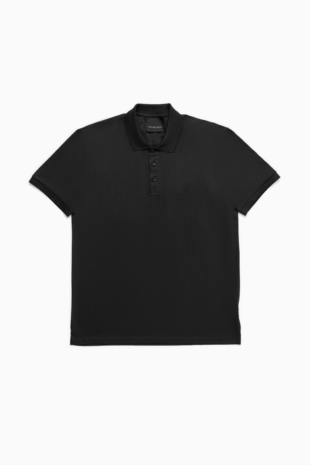 Heart Patch Jersey Black Polo