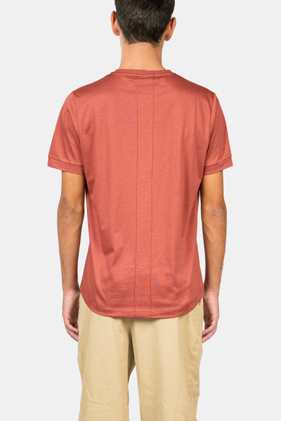 Classic Embroidery Heart Red Ochre T-shirt