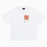 INIMIGO HEART POSTCARD COMFORT WHITE T-SHIRT FLAT