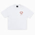 INIMIGO HEART STROKE WHITE T-SHIRT FLAT