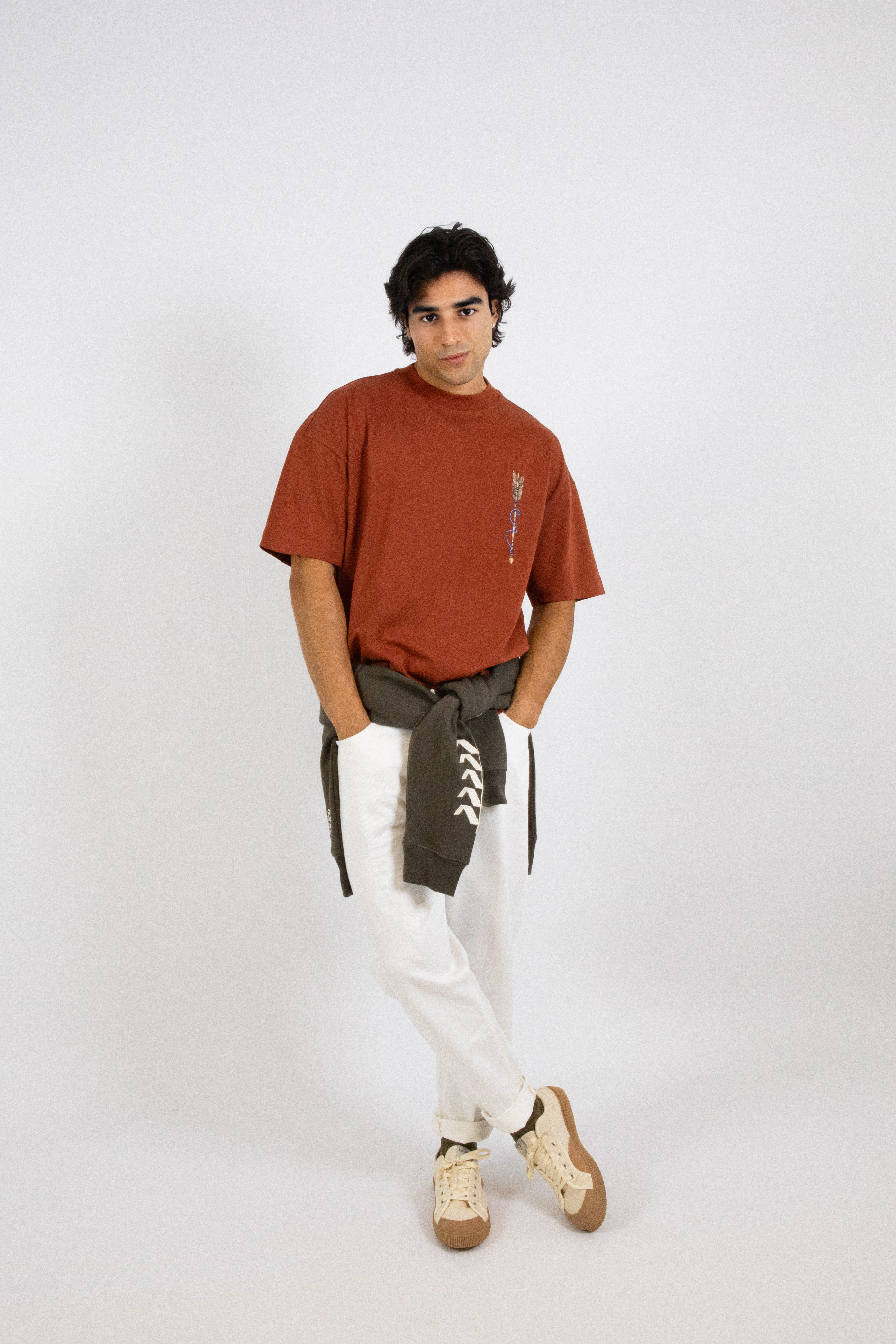 Inimigo, Navajo Carpet Red T-Shirt , Man Fashion , Luxury T-shirt, 