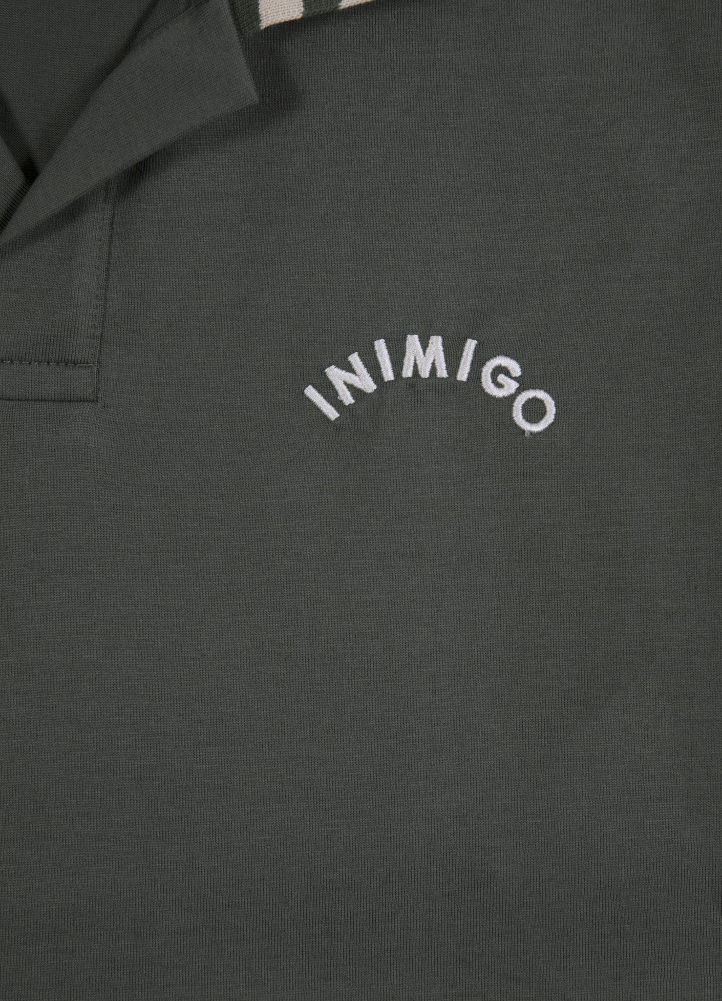 inimigo col limited olive green polo fall winter detail