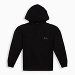 INIMIGO FLOWER JACQUARD Black HOODIE Fall Winter flat front
