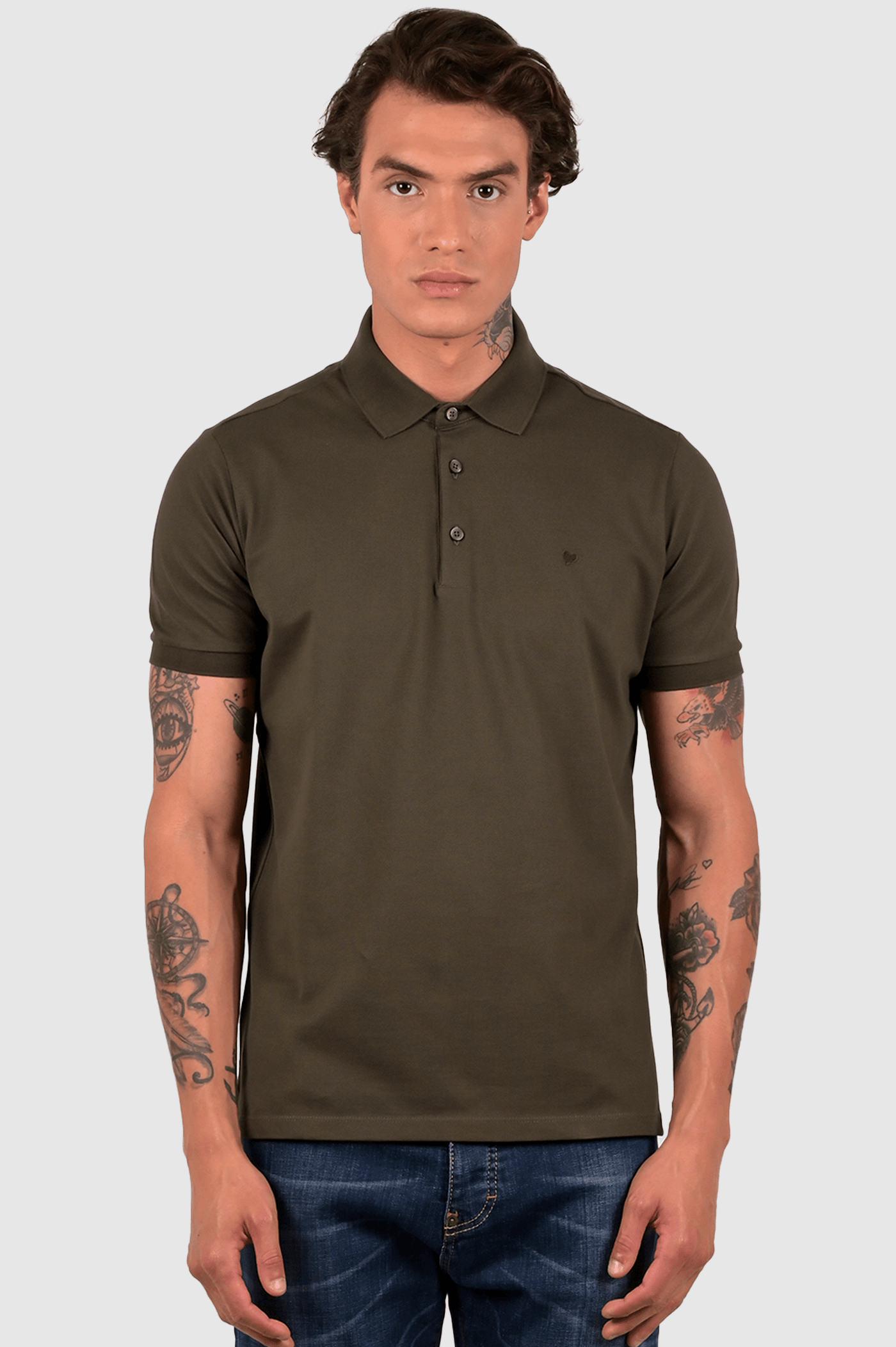 Classic Embroidery Heart Piquet Polo