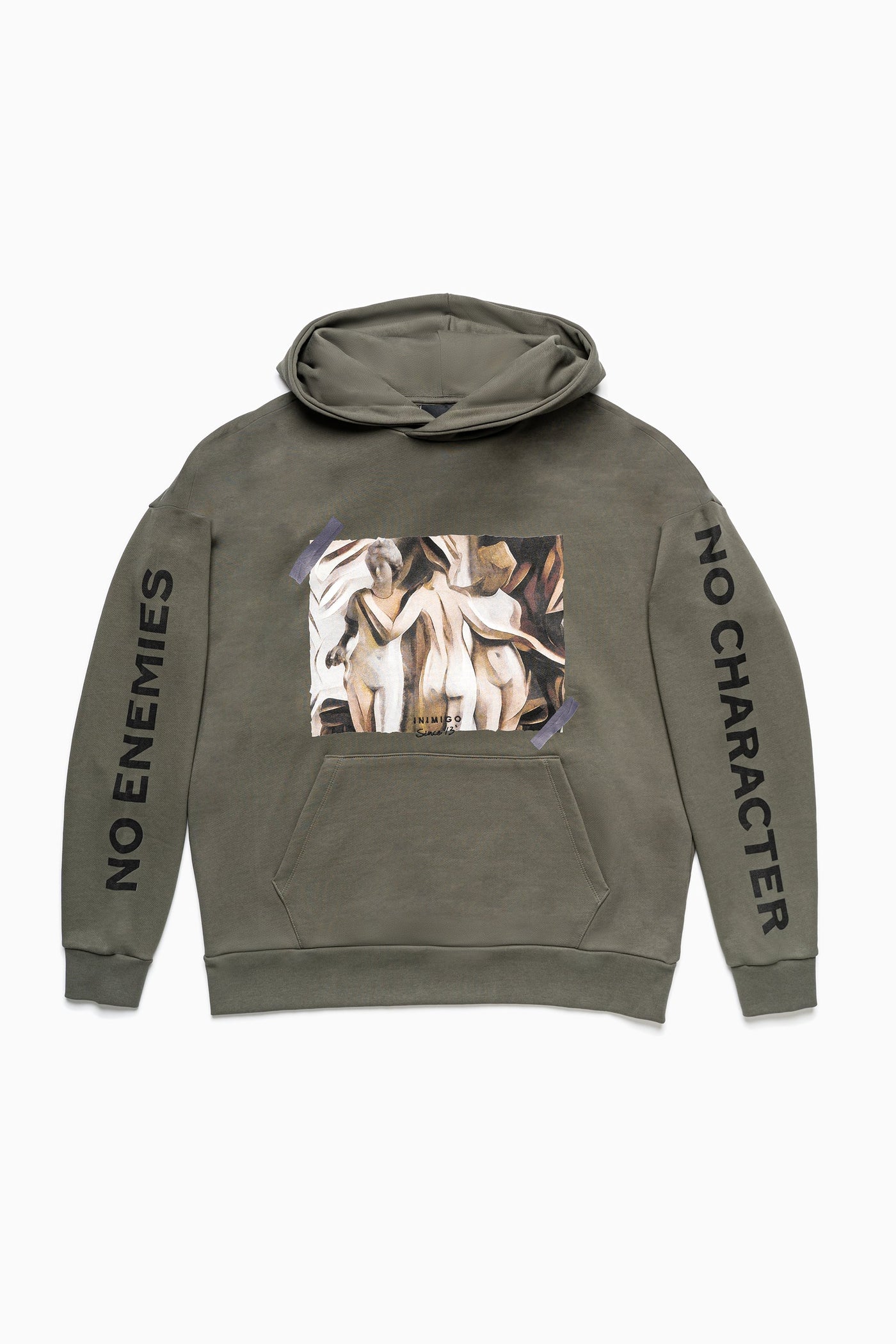 Glamour Cubism Print Oversized Hoodie