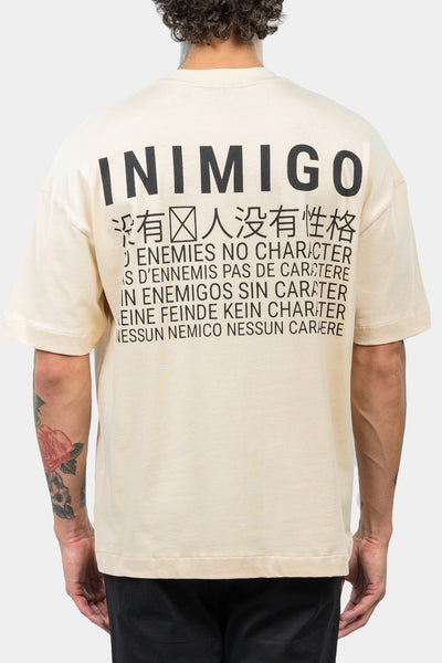 T-shirt oversize à imprimé INIMIGO