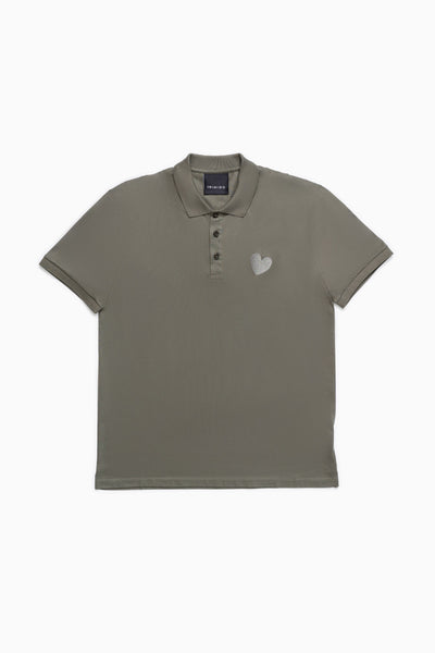 Classic Embroidery Heart Jersey Polo