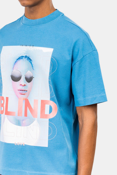 Blind Girl Print Oversized T-shirt