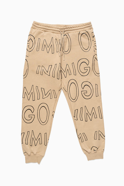 INIMIGO Moving Letters Print Sweatpants