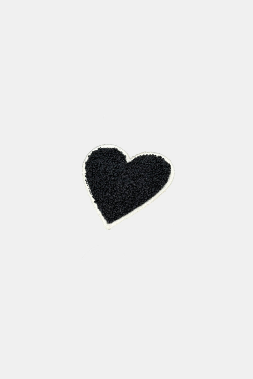 Heart Patch Comfort Dark Black T-shirt